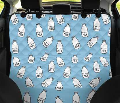 Milk Bottle Cartoon Pattern Print Pet Car Back Seat Cover
