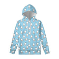 Milk Bottle Cartoon Pattern Print Pullover Hoodie