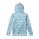 Milk Bottle Cartoon Pattern Print Pullover Hoodie