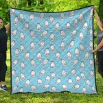 Milk Bottle Cartoon Pattern Print Quilt