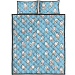 Milk Bottle Cartoon Pattern Print Quilt Bed Set