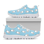 Milk Bottle Cartoon Pattern Print White Sneakers