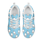 Milk Bottle Cartoon Pattern Print White Sneakers