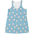 Milk Bottle Cartoon Pattern Print Women's Racerback Tank Top
