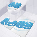 Milk Print 3 Piece Bath Mat Set