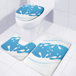 Milk Print 3 Piece Bath Mat Set