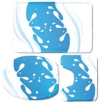 Milk Print 3 Piece Bath Mat Set