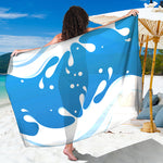 Milk Print Beach Sarong Wrap