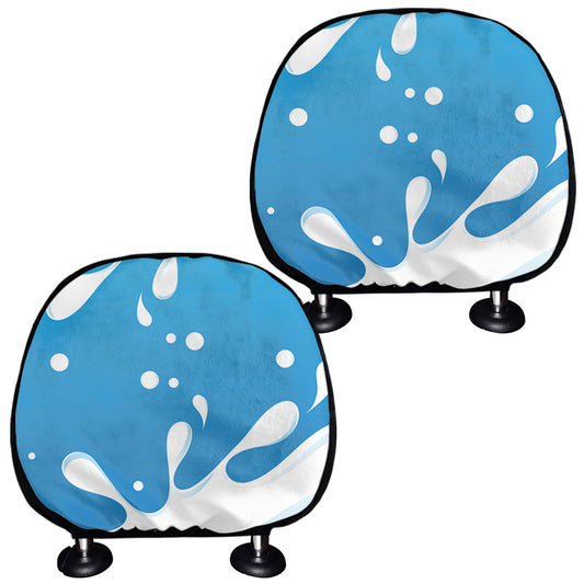 Milk Print Car Headrest Covers