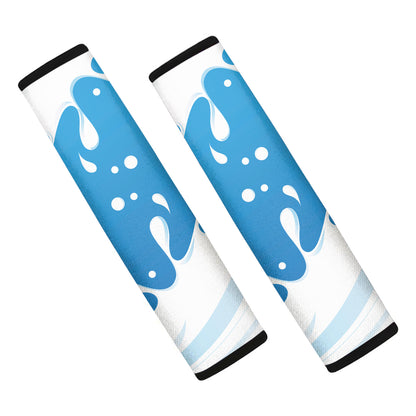 Milk Print Car Seat Belt Covers