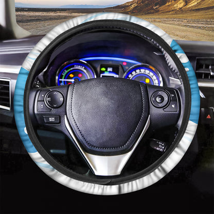 Milk Print Car Steering Wheel Cover