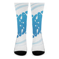 Milk Print Crew Socks