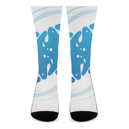 Milk Print Crew Socks