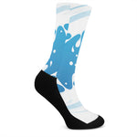 Milk Print Crew Socks