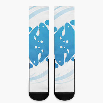 Milk Print Crew Socks