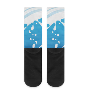 Milk Print Crew Socks