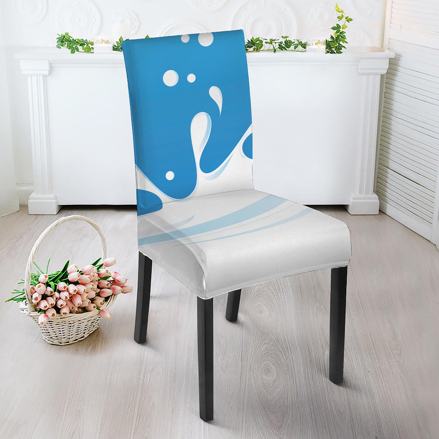 Milk Print Dining Chair Slipcover