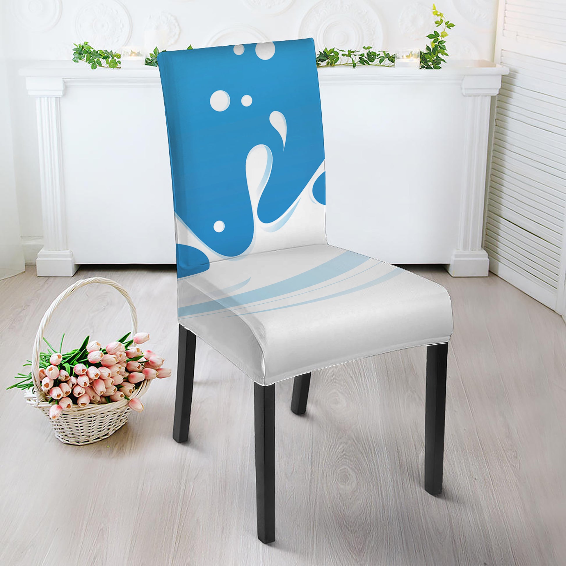 Milk Print Dining Chair Slipcover