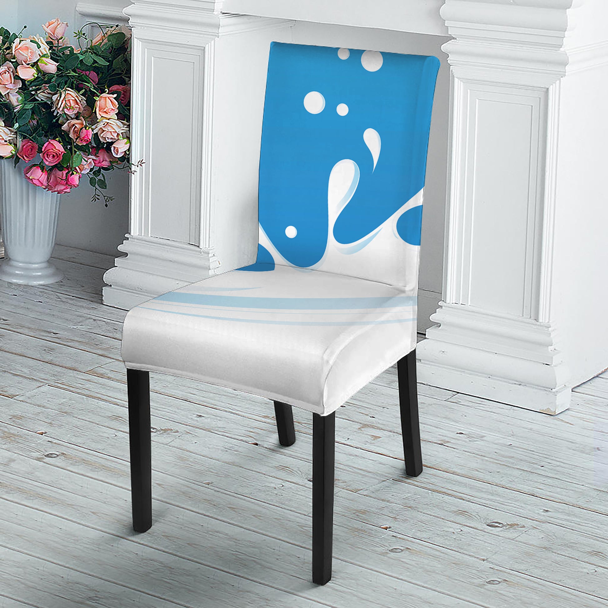 Milk Print Dining Chair Slipcover