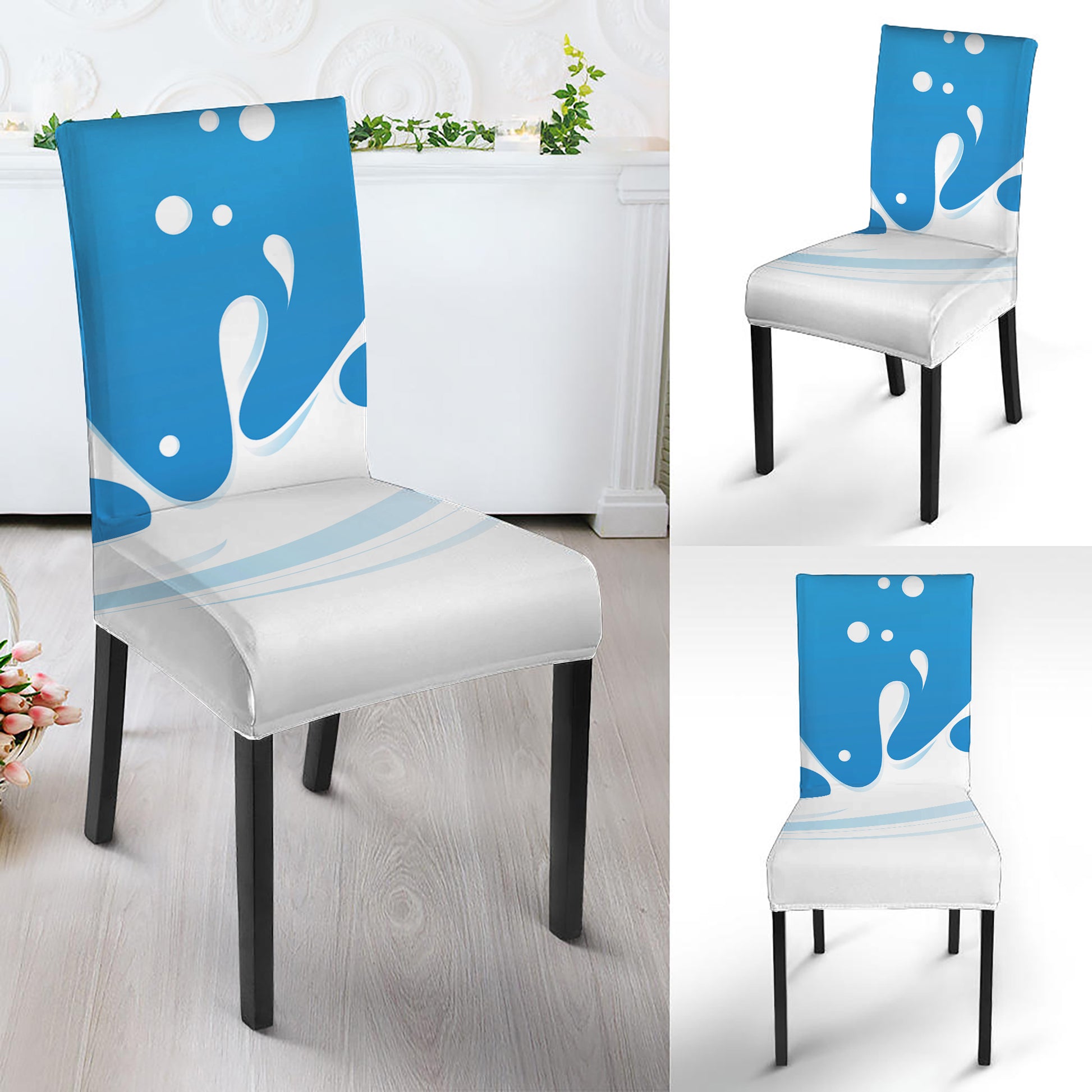 Milk Print Dining Chair Slipcover