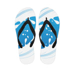 Milk Print Flip Flops