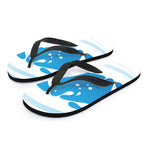 Milk Print Flip Flops