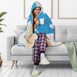 Milk Print Hooded Blanket