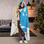 Milk Print Hooded Blanket