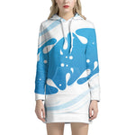 Milk Print Hoodie Dress