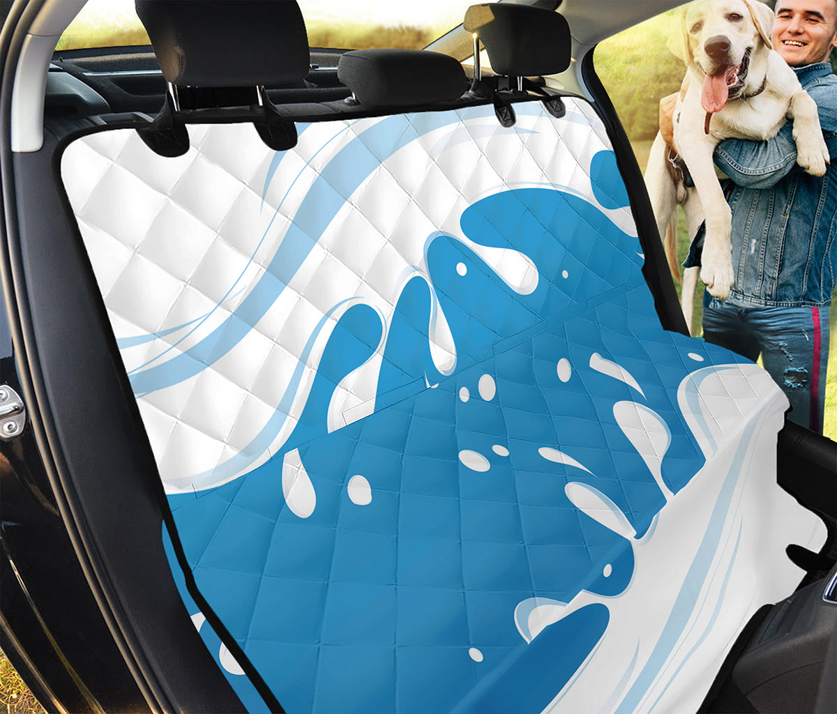 Milk Print Pet Car Back Seat Cover