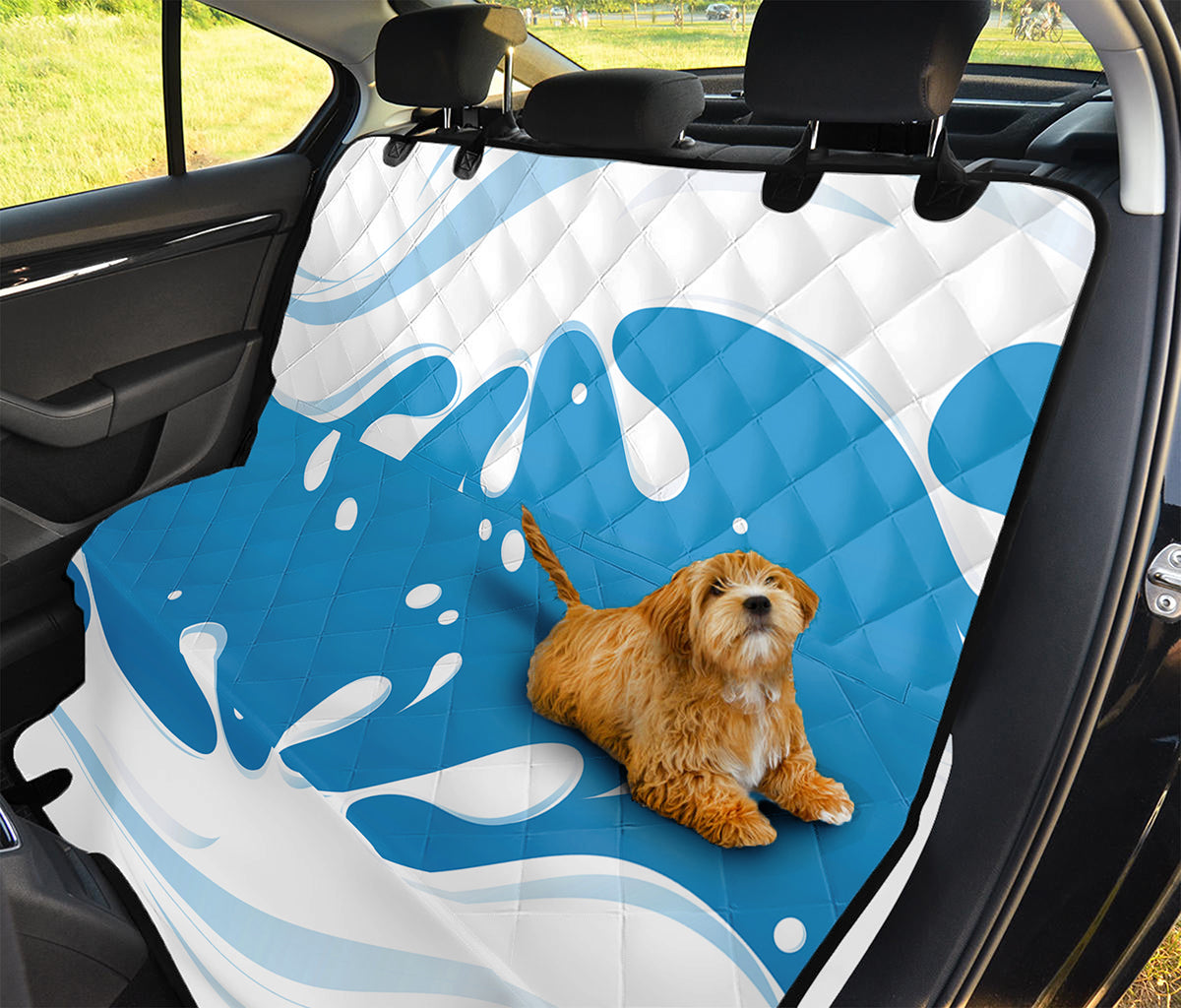 Milk Print Pet Car Back Seat Cover