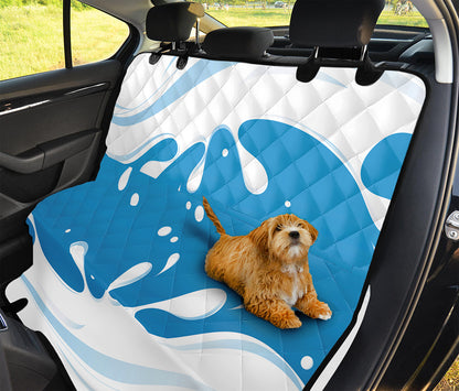 Milk Print Pet Car Back Seat Cover