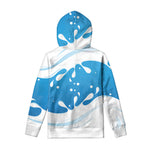 Milk Print Pullover Hoodie