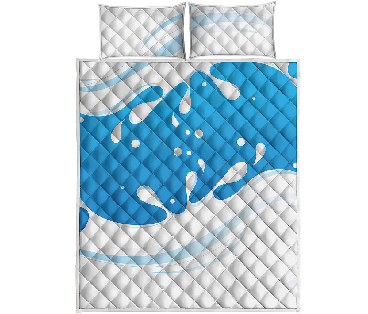Milk Print Quilt Bed Set