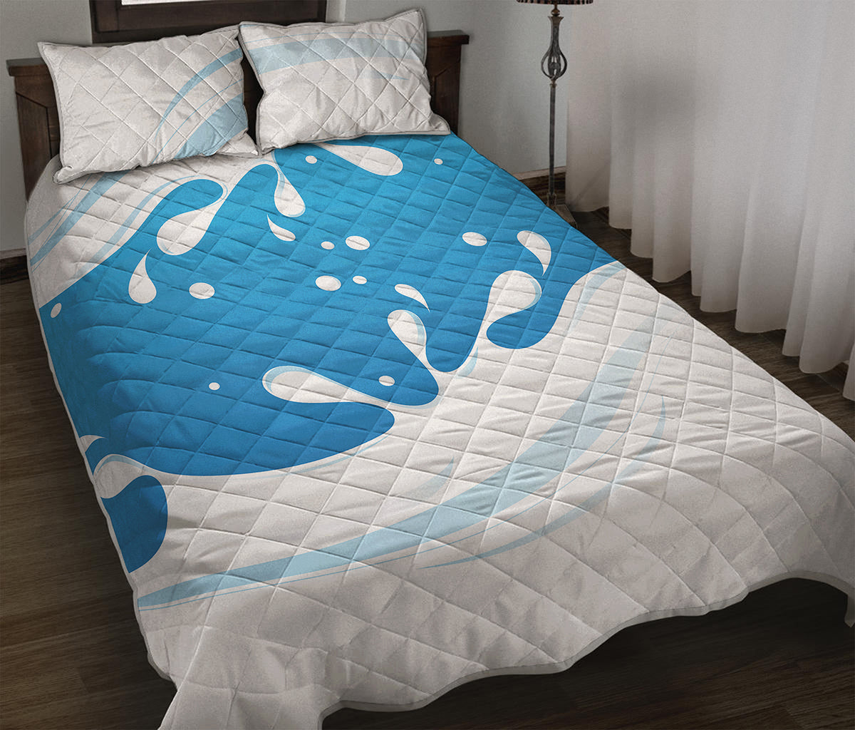 Milk Print Quilt Bed Set