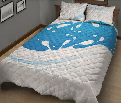 Milk Print Quilt Bed Set