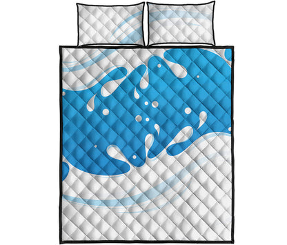 Milk Print Quilt Bed Set