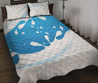 Milk Print Quilt Bed Set