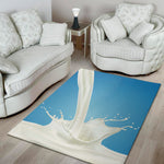 Milk Splash Print Area Rug