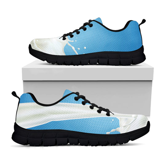 Milk Splash Print Black Sneakers