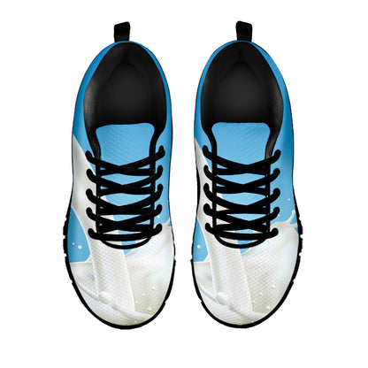 Milk Splash Print Black Sneakers