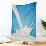 Milk Splash Print Blanket