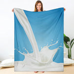 Milk Splash Print Blanket