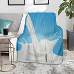 Milk Splash Print Blanket