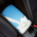 Milk Splash Print Car Center Console Cover