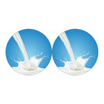 Milk Splash Print Car Coasters