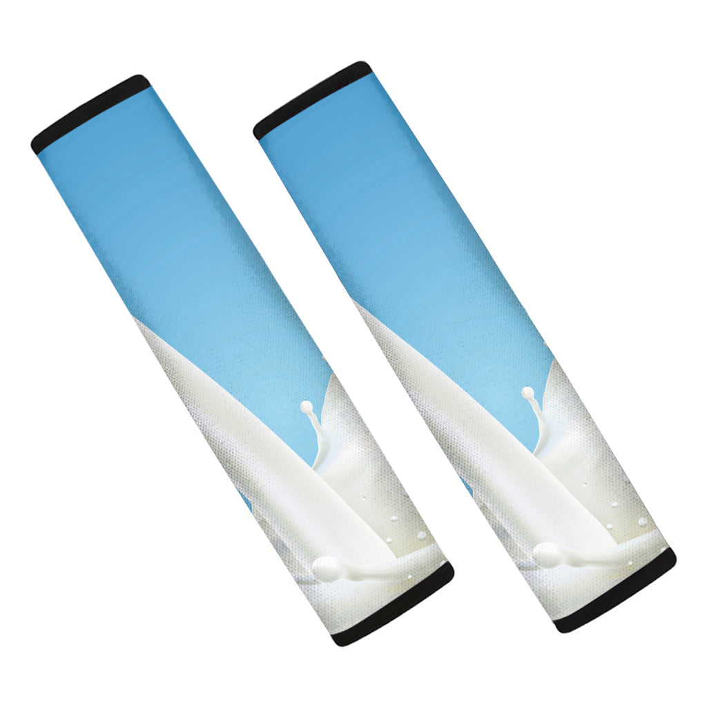 Milk Splash Print Car Seat Belt Covers
