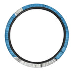 Milk Splash Print Car Steering Wheel Cover