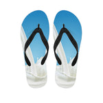 Milk Splash Print Flip Flops