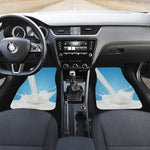 Milk Splash Print Front and Back Car Floor Mats